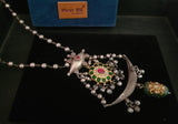 DESIGNER REAL SILVER PENDANT WITH SILVER PLATED BRASS STRING NECKPIECE