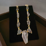 REAL UNCUT CITRINE STONE NECKPIECE