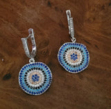 SILVER STUDDED EARRINGS