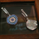 SILVER STUDDED EARRINGS