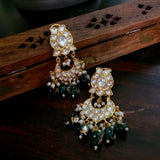 POLKI KUNDAN STATEMENT EARRINGS