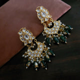 POLKI KUNDAN STATEMENT EARRINGS