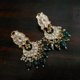 POLKI KUNDAN STATEMENT EARRINGS