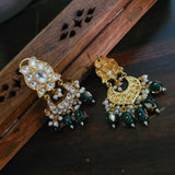 POLKI KUNDAN STATEMENT EARRINGS