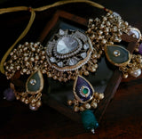WEAR ME EXCLUSIVE STATEMENT POLKI KUNDAN NECKPIECE