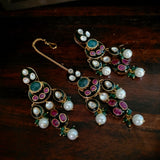 DESIGNER FINEST QUALITY MAANGTIKKA AND EARRINGS