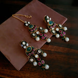 DESIGNER FINEST QUALITY MAANGTIKKA AND EARRINGS