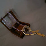 REAL AMETHYST PENDANT AND STRING NECKPIECE