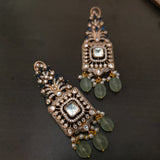 FINEST QUALITY POLKI KUNDAN NECKLACE WITH EARRINGS