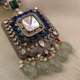 FINEST QUALITY POLKI KUNDAN NECKLACE WITH EARRINGS