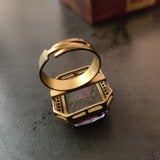 FINEST QUALITY STONE EARRINGS AND RING SET