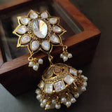 FINEST QUALITY POLKI KUNDAN JHUMKAAS