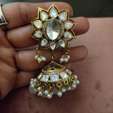FINEST QUALITY POLKI KUNDAN JHUMKAAS