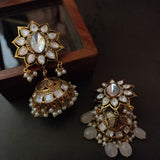 FINEST QUALITY POLKI KUNDAN JHUMKAAS