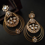 DESIGNER POLKI KUNDAN STATEMENT EARRINGS