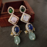EXCLUSIVE NATURAL STONE CHOKER WITH EARRINGS