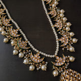 FINEST QUALITY BIKANERI KUNDAN NECKLACE WITH EARRINGS