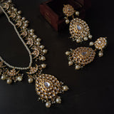 FINEST QUALITY BIKANERI KUNDAN NECKLACE WITH EARRINGS