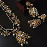 FINEST QUALITY BIKANERI KUNDAN NECKLACE WITH EARRINGS