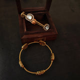 FINEST QUALITY POLKI KUNDAN BANGLES (PAIR)