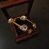 FINEST QUALITY POLKI KUNDAN BANGLES (PAIR)