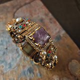 FINEST QUALITY SEMI PRECIOUS STONE BANGLE (OPENABLE)