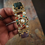 FINEST QUALITY SEMI PRECIOUS STONE BANGLE (OPENABLE)