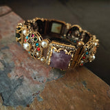 FINEST QUALITY SEMI PRECIOUS STONE BANGLE (OPENABLE)