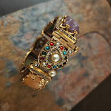 FINEST QUALITY SEMI PRECIOUS STONE BANGLE (OPENABLE)