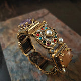 FINEST QUALITY SEMI PRECIOUS STONE BANGLE (OPENABLE)