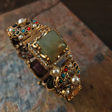 FINEST QUALITY SEMI PRECIOUS STONE BANGLE (OPENABLE)