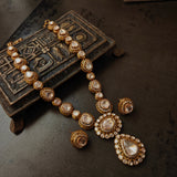 MOISSANITE STONE NECKLACE WITH EARRINGS