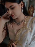 DESIGNER VICTORIAN CHOKER WITH EARRINGS