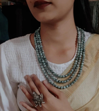 AFRICAN TURQUOISE THREE LAYERS STRING