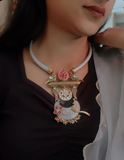 TRIBAL HASLI CHOKER WITH EARRINGS