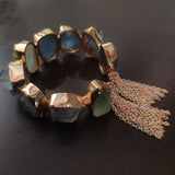 REAL SEMI PRECIOUS STONE BANGLE