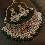 VICTORIAN STATEMENT CHOKER WITH EARRINGS