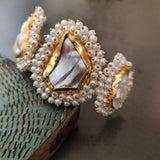 REAL PEARL (BAROQUE) BANGLE (ADJUSTABLE)