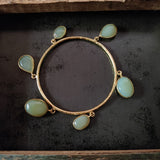 REAL SEMI PRECIOUS STONE BANGLE