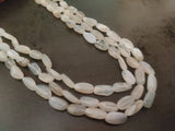 REAL MOON STONE SEMI PRECIOUS THREE LAYER STRING
