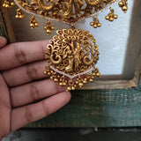 FINEST QUALITY TEMPLE NECKLACE WITH EARRINGS