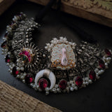 WEAR ME EXCLUSIVE SILVER PLATED DESIGNER CHOKER