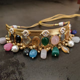 WEAR ME EXCLUSIVE REAL SEMI PRECIOUS STONE CHOKER