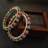 DESIGNER FINEST QUALITY  GOLD PLATED BANGLE(PAIR)