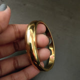 DESIGNER GOLD PLATED OPENABLE BANGLE