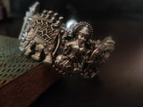 TRIBAL SILBVER PLATED TEMPLE BANGLE