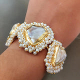 REAL PEARL (BAROQUE) BANGLE (ADJUSTABLE)