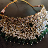 VICTORIAN STATEMENT CHOKER WITH EARRINGS