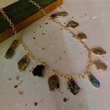 SEMI PRECIOUS STONE NECKPIECE