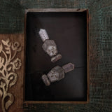 TRIBAL SILVER PLATED EARRINGS